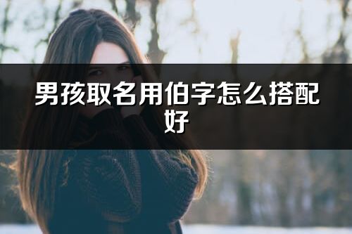 男孩取名用伯字怎么搭配好