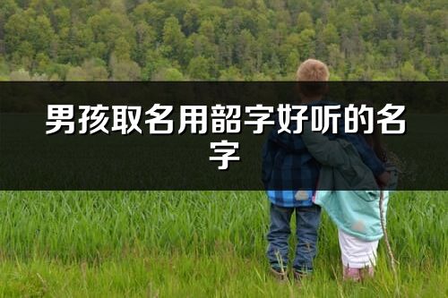 男孩取名用韶字好听的名字