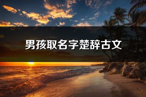 男孩取名字楚辞古文