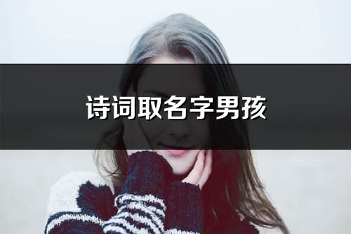 诗词取名字男孩