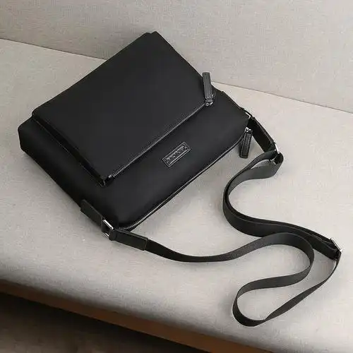 稻草人男包牛津纺横款休闲帆布包背包潮单肩包男士斜挎包