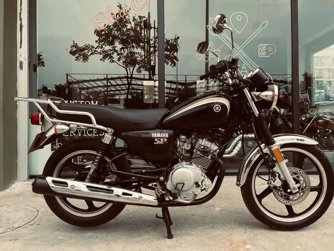 女骑福利 yamaha-yb125 #复古摩托车##复古骑行##雅马哈天俊125