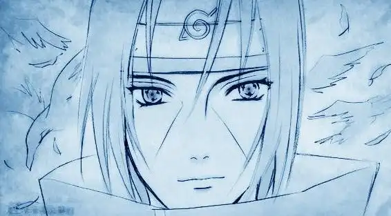 火影忍者鼬高清素描图片大全