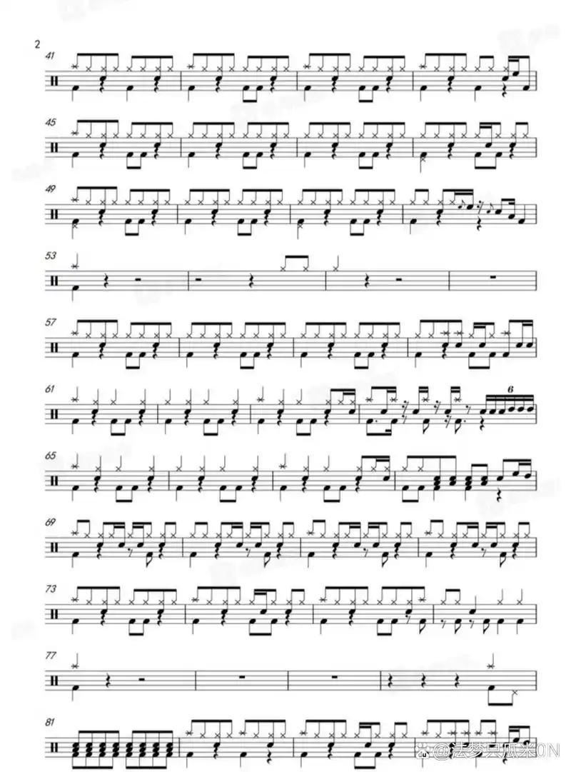 《追梦赤子心》鼓谱