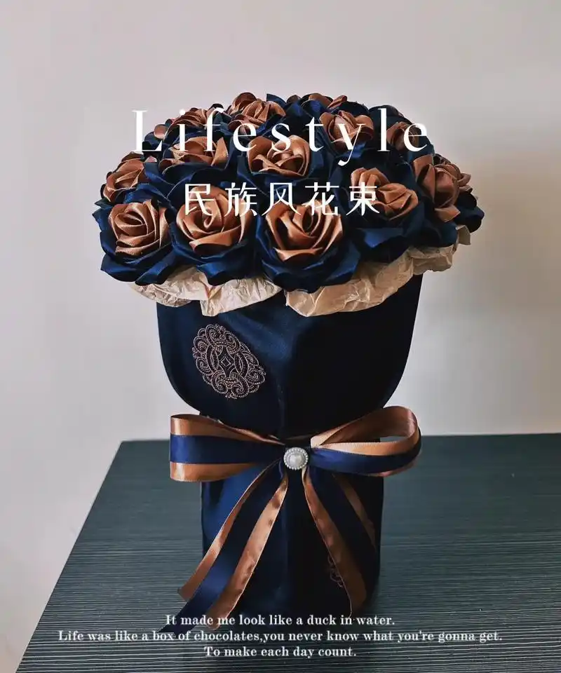 民族风花束 98#一束花的仪式感 #永生花 #花与生活 #蒙 - 抖音