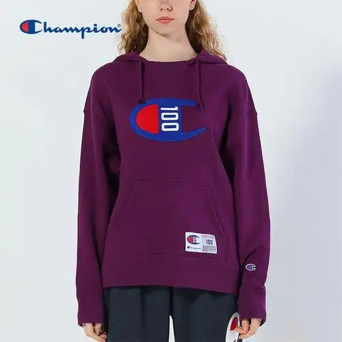 champion冠军100周年潮流休闲百搭舒适宽松连帽长袖卫衣