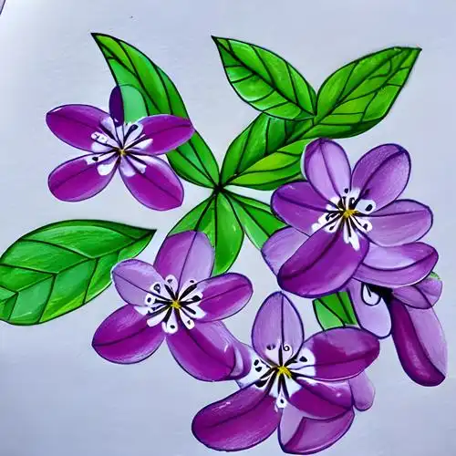 丁香花简笔画