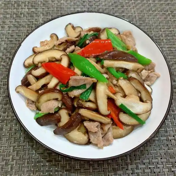 香菇炒肉片,家常快手小炒