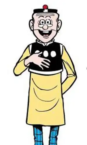 卡通老夫子简笔画