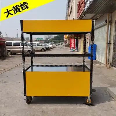 超大不锈钢组装手推车烧鸭卤菜快餐寿司板鸭摆摊小吃餐车