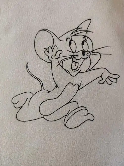 零基础学画画好运鼠于你小老鼠杰瑞教程