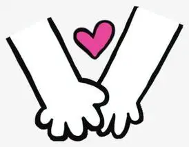 小手的简笔画大手拉小手的简笔画