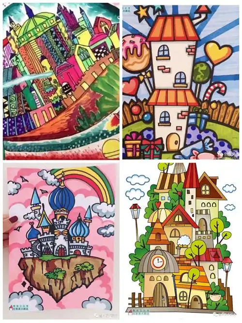 其它 【美术课】漂亮的房子 写美篇要求: ①纸张优先使用8k素描纸