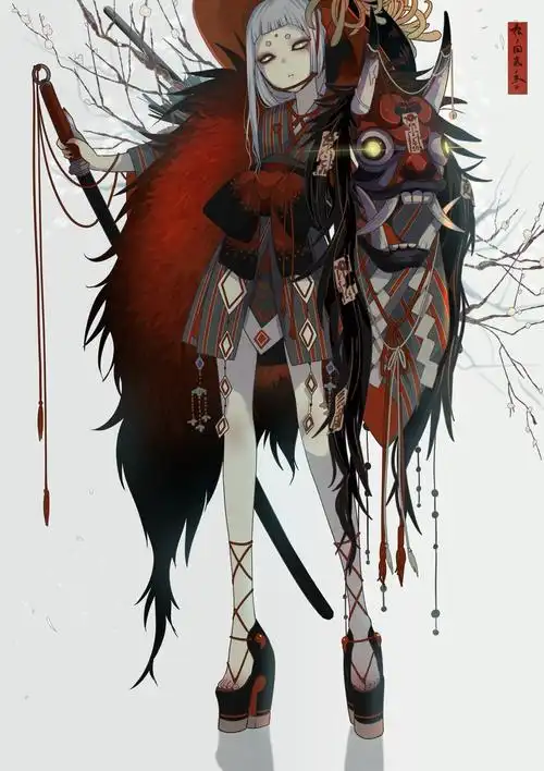 和风 日本妖怪 动漫 头像 插画 手帐素材 推特:nanaharasie