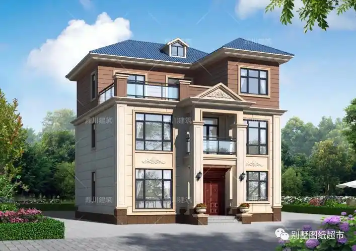 开间10米,5款三层农村别墅,好看又实用,小开间大气度