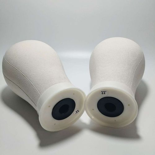 头模假发支架整理假发造型可插针包布模特头帆布头模型头假发放置