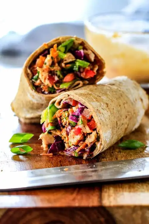 25 minute fresh and crunchy chinese chicken salad wraps are your