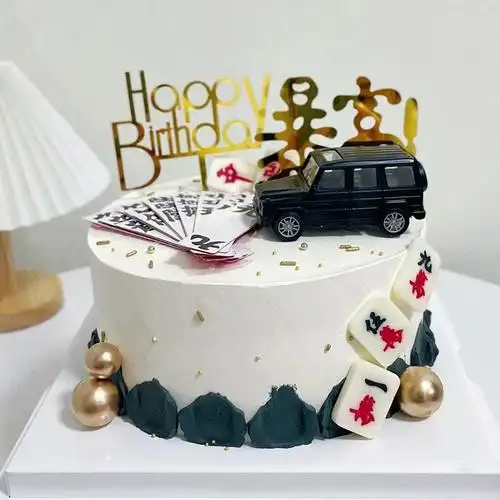 芳茗萃网红生日蛋糕草莓蓝莓水果创意定制全国同城配送新鲜水果送男友