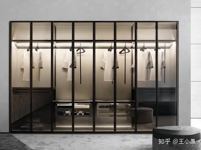 现代玻璃门衣柜设计 高级感触手可及
