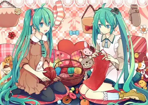 vocaloid 初音未来 绘师:由杞(p id=105699) 秋吉さん(p id=754675)