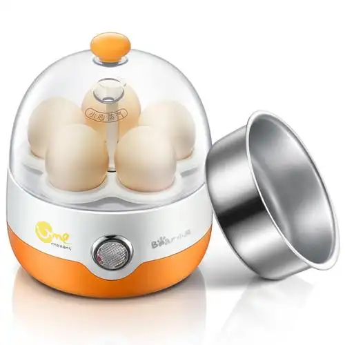 小熊(bear)zdq-2201 煮蛋器 蒸蛋器 5个蛋 不锈钢蒸碗 橙黄