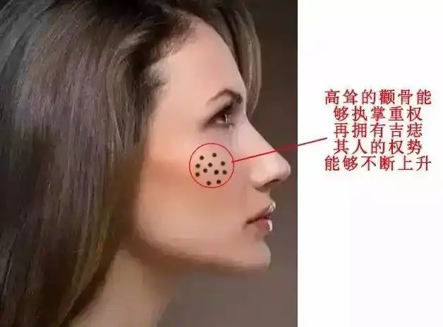 5,颧骨有痣这个部位如有善痣,表示你将来会拥有庞大的事业或官职.