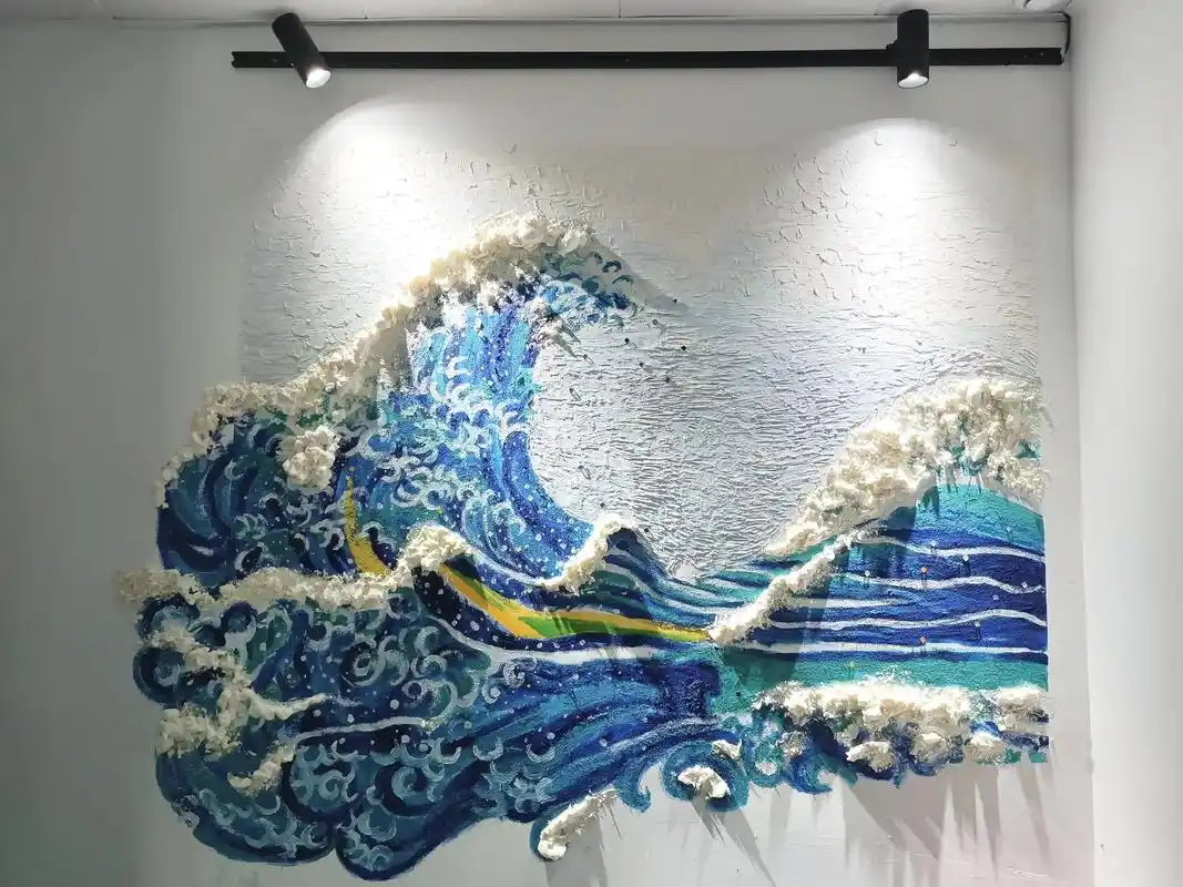 梅溪湖艺趣多哆艺术室内环创日记#墙体彩绘 #墙画手绘 #人人 - 抖音