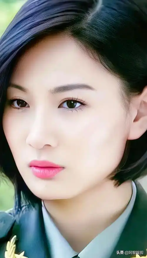 侯梦莎穿着军装太漂亮了