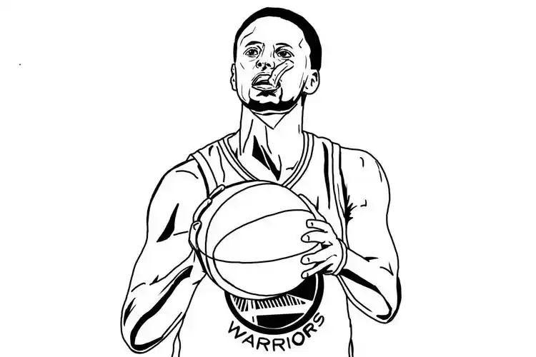 14-15赛季 水花四溅(画师:爱投三分的画手小惠)现场还有抽奖活动库里