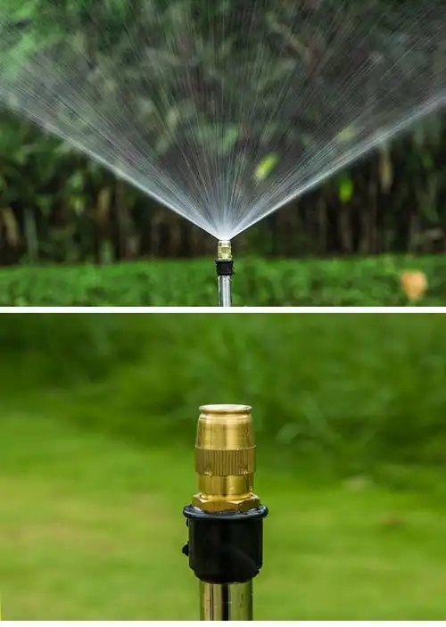 菜地浇水神器草坪园林旋转360度自动浇花洒水器全铜灌溉降温除尘喷灌