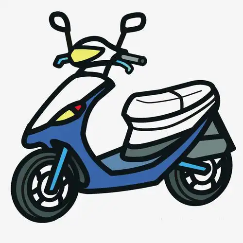 手绘电动车电摩托
