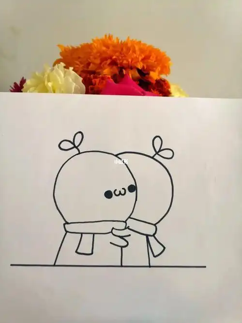 简笔画教程|爱的抱抱14简笔画教程郭家攻略情侣