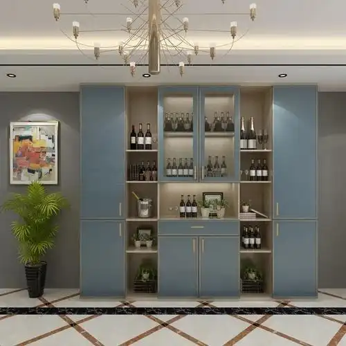 科德贝尔2020轻奢系列酒柜新品整体极简造型设计,线条简洁板面平整
