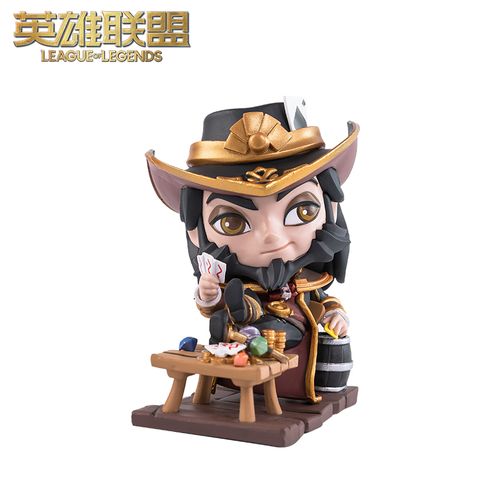 英雄联盟lol  卡牌大师 崔斯特手办 游戏周边 q版手办