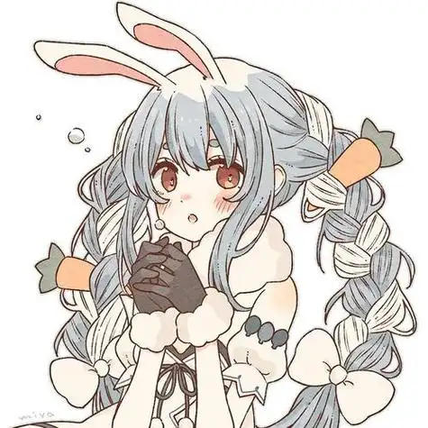动漫女孩抱着兔子头像 动漫头像图片大全 -【爱个性】