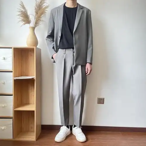 青少年西服套装男18岁成人礼面试正装男士一套士结婚