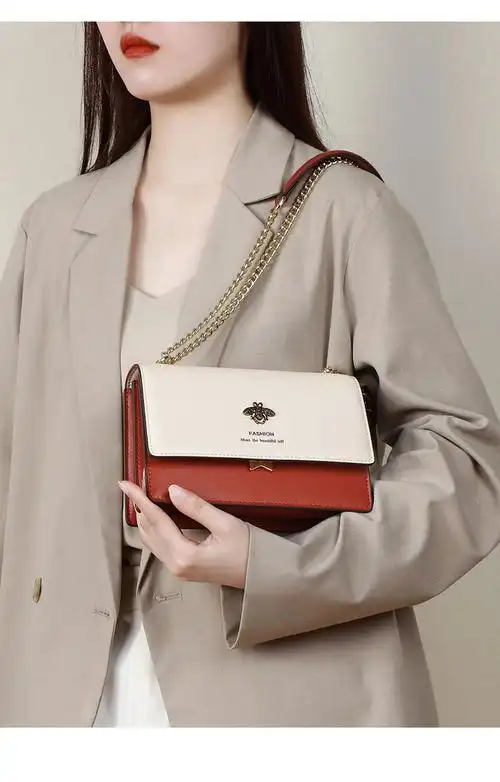 barackjieck轻奢品牌女包法国经典简约系列设计真皮包包气质时尚链条