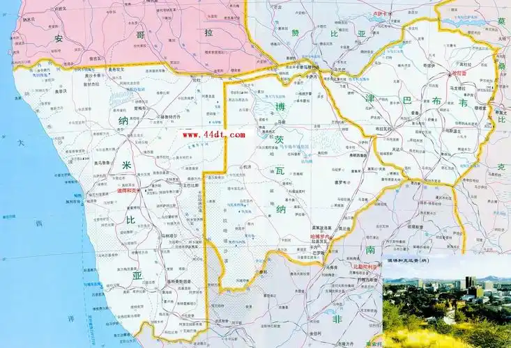 纳米比亚高清中文全图_纳米比亚地图库