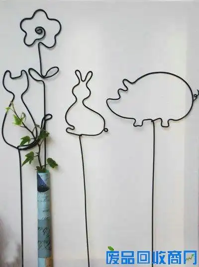 废旧铁丝小妙用铁丝手工制作图用铁丝diy创造艺术品