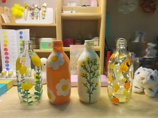 丙烯手绘瓶子07