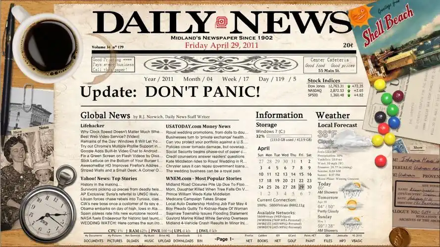 有没有好看的高清的英语报纸电脑壁纸