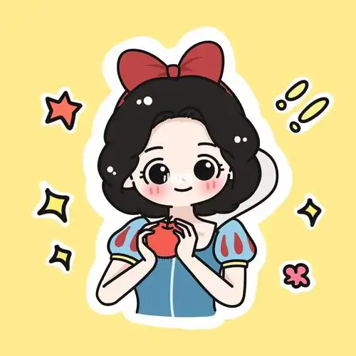 白雪公主来啦手绘头像