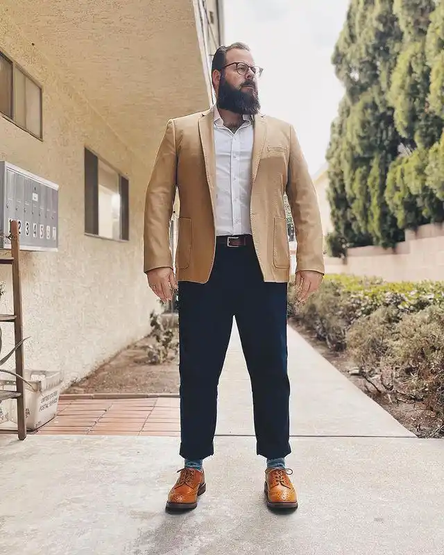 潮流推荐|高大威猛的男人怎么穿?胖人也能穿出阿美咔叽范儿