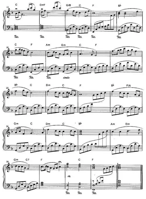 月圆花好简谱图片