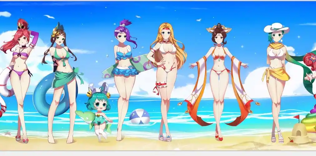 王者荣耀全女性角色泳装出镜,你不进来瞧瞧吗?