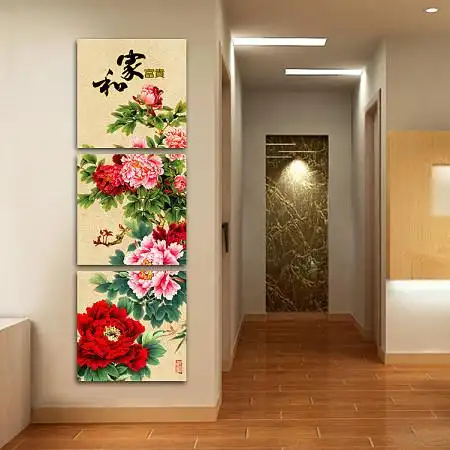 (4)吉祥九尾鱼图   本文推荐的几款玄关风水画之一的九尾鱼图,寓意