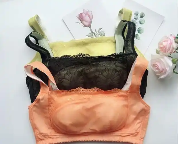蕾丝抹胸式无钢圈文胸品牌聚拢调整整型背心文胸