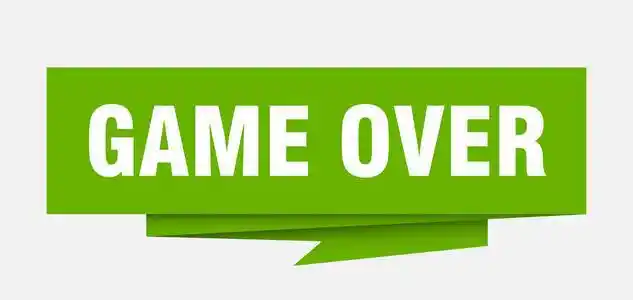 游戏结束横幅照片