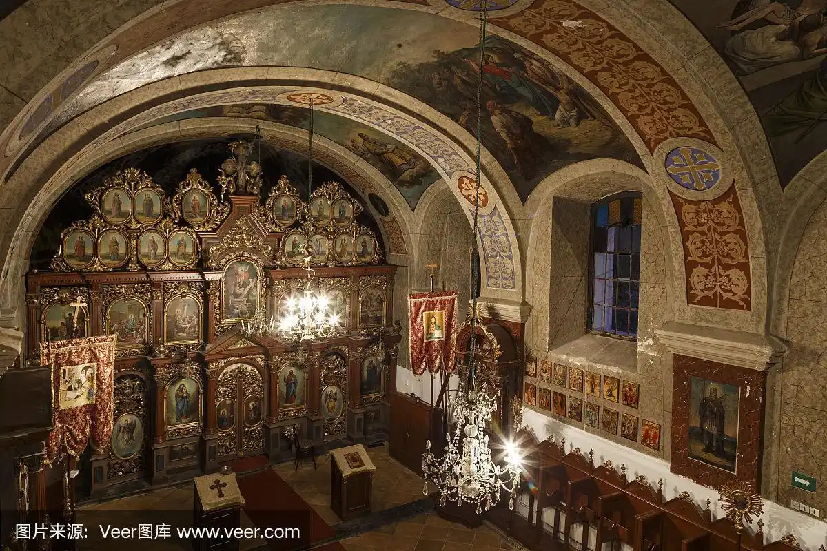 罗马尼亚东正教教堂的内部