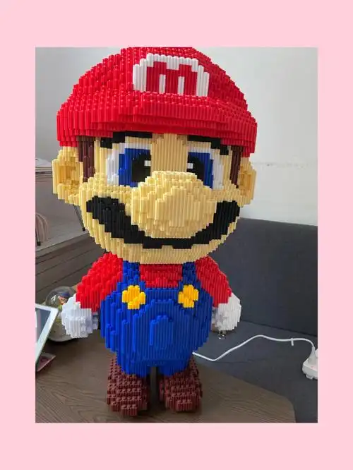 超级玛丽奥一万零五十块乐高颗粒75cm